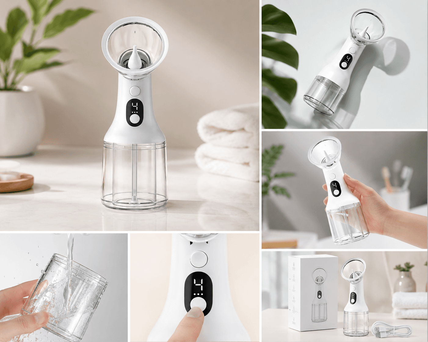 Nettoyeur d'Oreilles Pro dans une salle de bain wellness